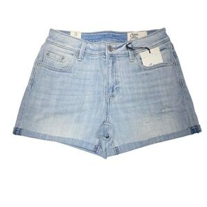 Cosmic Blue Love Light Wash Riptide‎ Jean Shorts 26 N0609